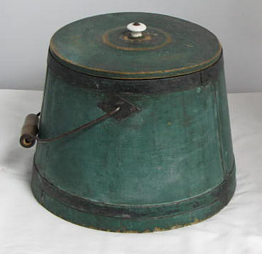 Painted Shaker Bucket With Lid