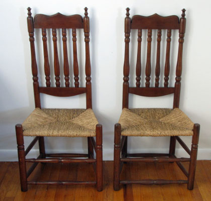Pair of Bannister Back Chairs