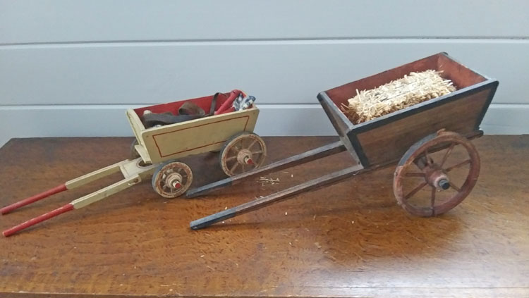 Two Toy Wagons
