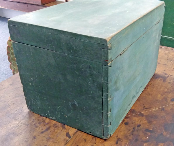 Green Painted Storage Box