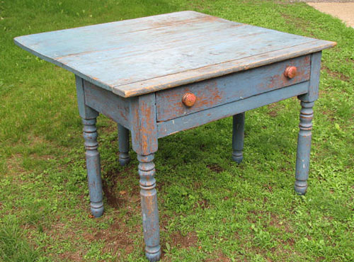 Blue Painted Table