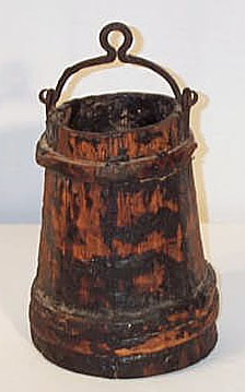 Early Conestoga Wagon Grease Bucket