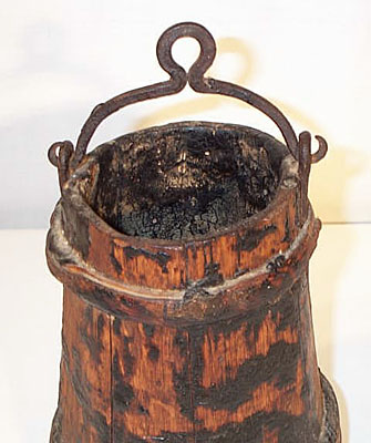 Early Conestoga Wagon Grease Bucket