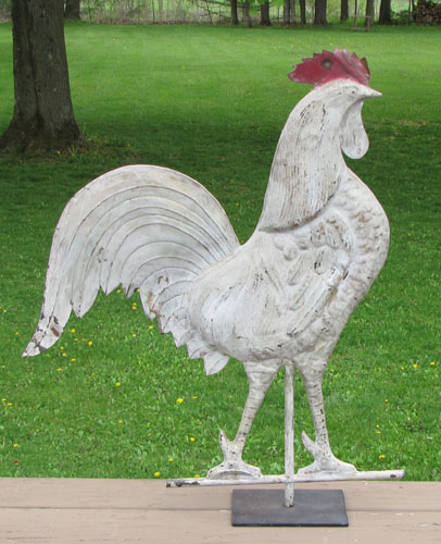 Painted Rooster Weathervane